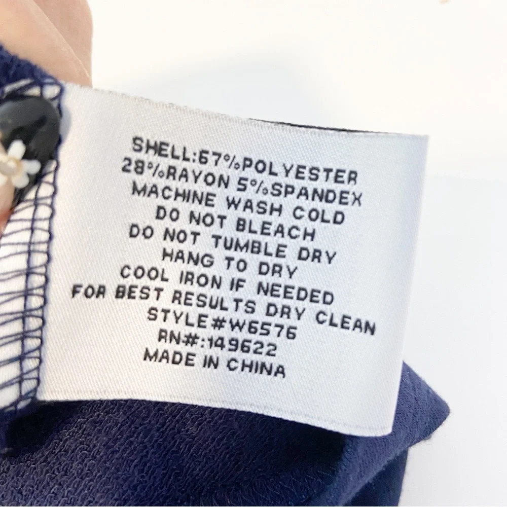 New Walter Baker Leona Dress in Navy Blue size XL - Picture 8 of 8